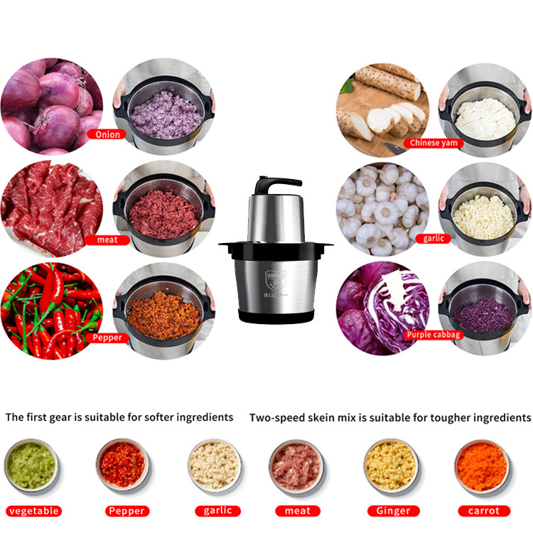 Yam Pounding Pure Copper Electric Slicer Meat Grinders Chopper Fufu Machine 6L