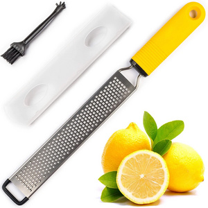 Professional Hand-Operated Stainless Steel Kitchen Cheese Grater for Parmesan Citrus Ginger Nutmeg Garlic Chocolate Fruit