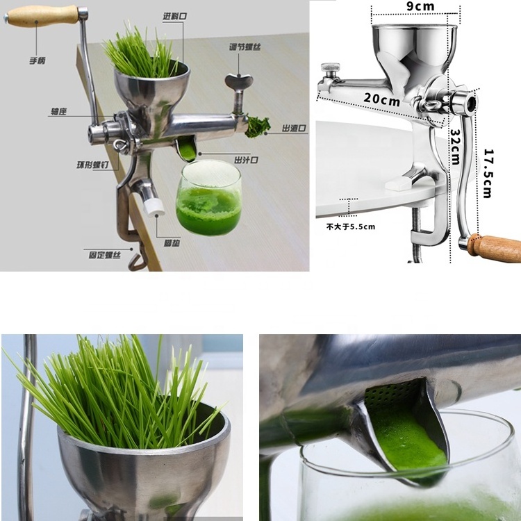 manual wheatgrass manual juicer stainless steel machine manual wheatgrass juicer