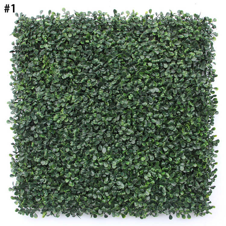 Anti-UV Plastic High Quality Artificial Hedge Boxwood Panels Green Plant Vertical Garden Wall For Indoor Outdoor Decoration