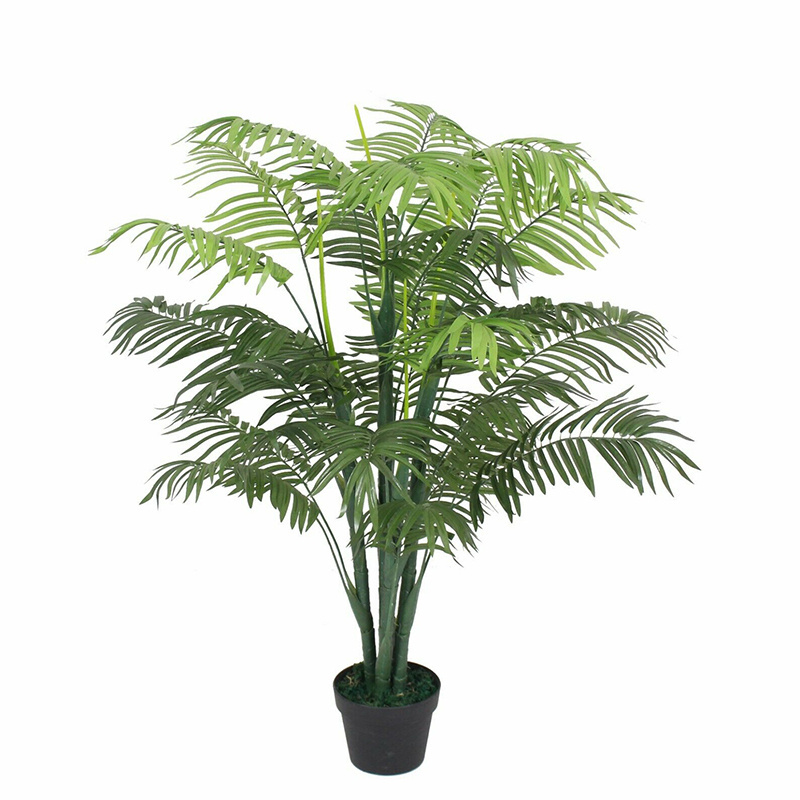 Fake Potted Plante Artificial Bonsai Kwai Palm Tree Plants Paradise Palm For Outdoor Indoor Home