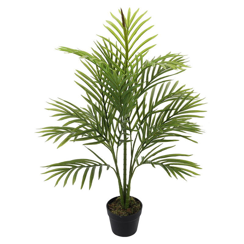 Fake Potted Plante Artificial Bonsai Kwai Palm Tree Plants Paradise Palm For Outdoor Indoor Home