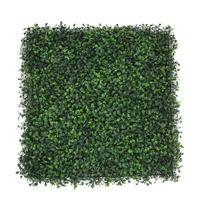 UV Protection Foliage Boxwood Hedge Panel Artificial Plants Wall Faux Grass Green Wall For Privacy Vertical Garden