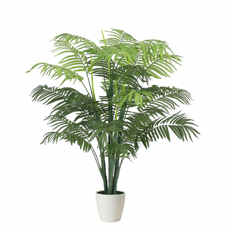 Fake Potted Plante Artificial Bonsai Kwai Palm Tree Plants Paradise Palm For Outdoor Indoor Home