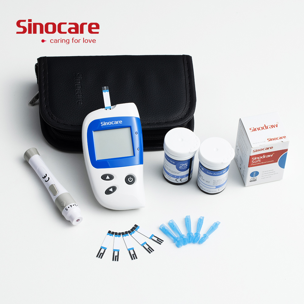 Sinocare Non Invasive Blood Glucose Meter With Test Strips Blood Sugar Monitor Digital Glucometer Diabetic Test Strips