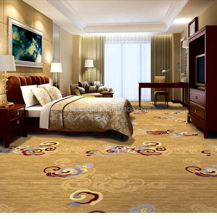 Customization Fire Resistant Luxury Ballroom Banquet Hall Broadloom Cinema Wall to Wall Wool Hotel Casino Carpet