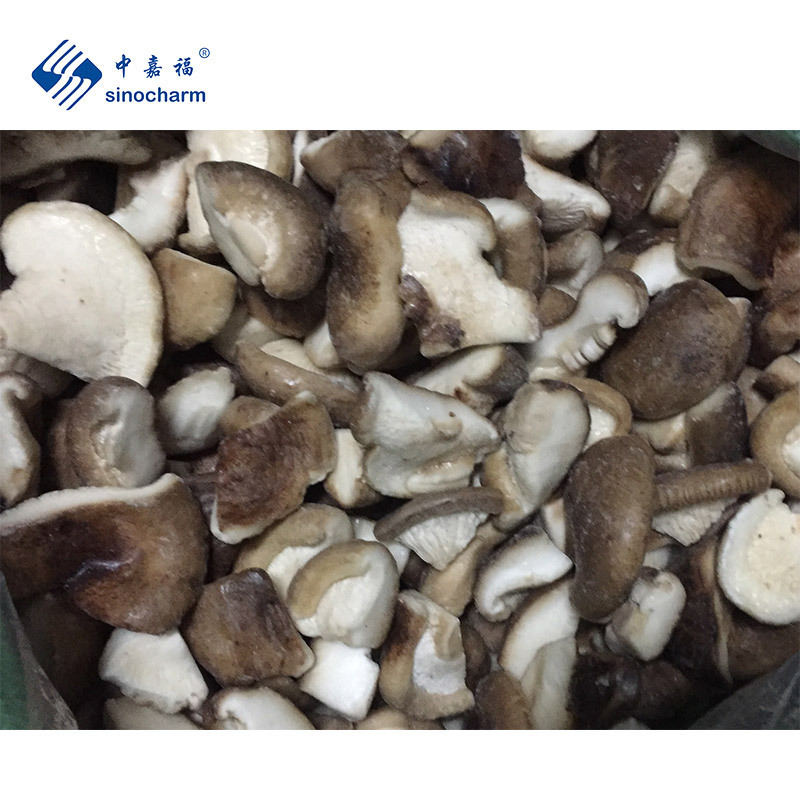 Sinocharm BRC Approved A Factory New Season IQF Frozen 1/4 Cut Shiitake IQF Shiitake Mushrooms