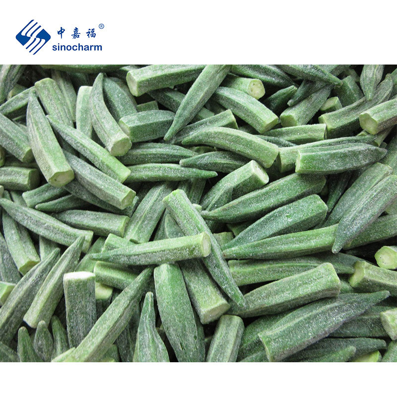 Sinocharm BRC Approved A Grade IQF Okra Organic Price Per Pound Frozen Whole Okra