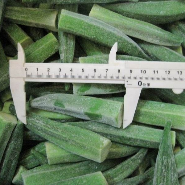 Sinocharm BRC Approved A Grade Frozen Okra / Frozen Lady Finger Okra Bulk Frozen Fresh Organic Okra