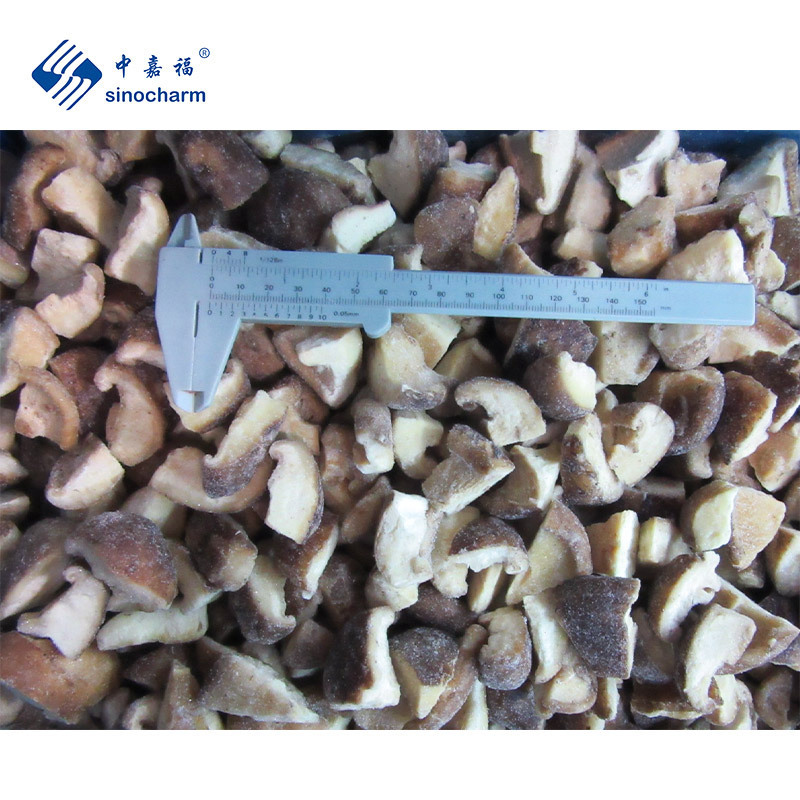 Sinocharm BRC Approved A Factory New Season IQF Frozen 1/4 Cut Shiitake IQF Shiitake Mushrooms