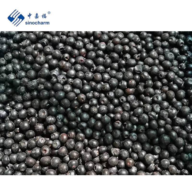 Sinocharm BRC A Approved 0.8-1.5cm IQF Wild Blueberry Whole Frozen Blueberry