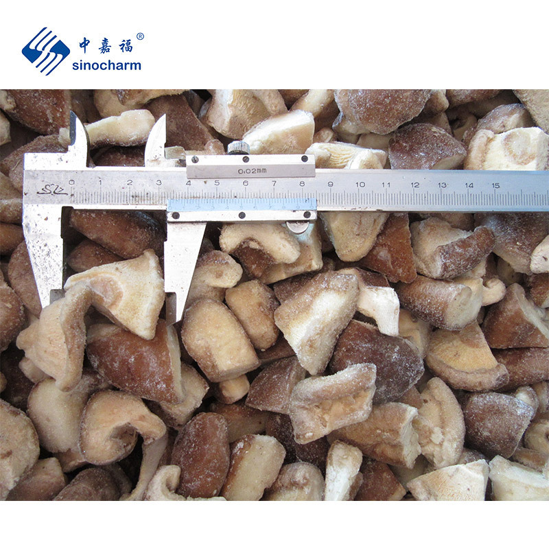 Sinocharm BRC Approved A Factory New Season IQF Frozen 1/4 Cut Shiitake IQF Shiitake Mushrooms