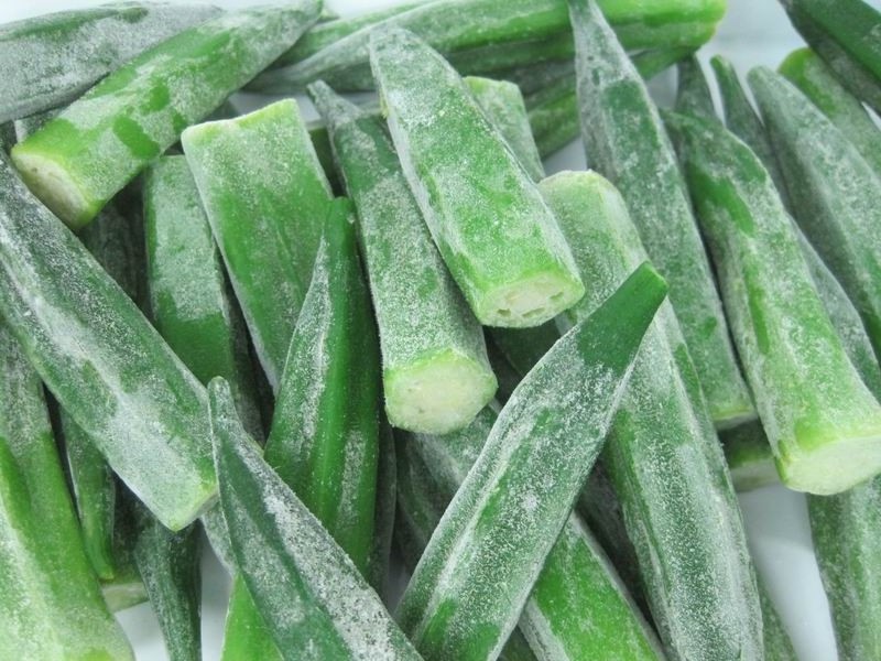 Sinocharm High Quality D<2.5cm Frozen Whole Okra BRC A Certified Factory Price IQF Okra Organic for Sale