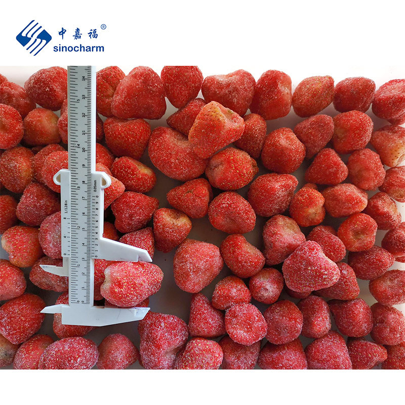 Sinocharm New Crop Season Organic Frozen Fruits Frozen Strawberry IQF Whole Strawberry