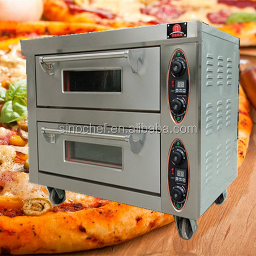 Double Deck Electric Baking Oven with wheels for small bakery