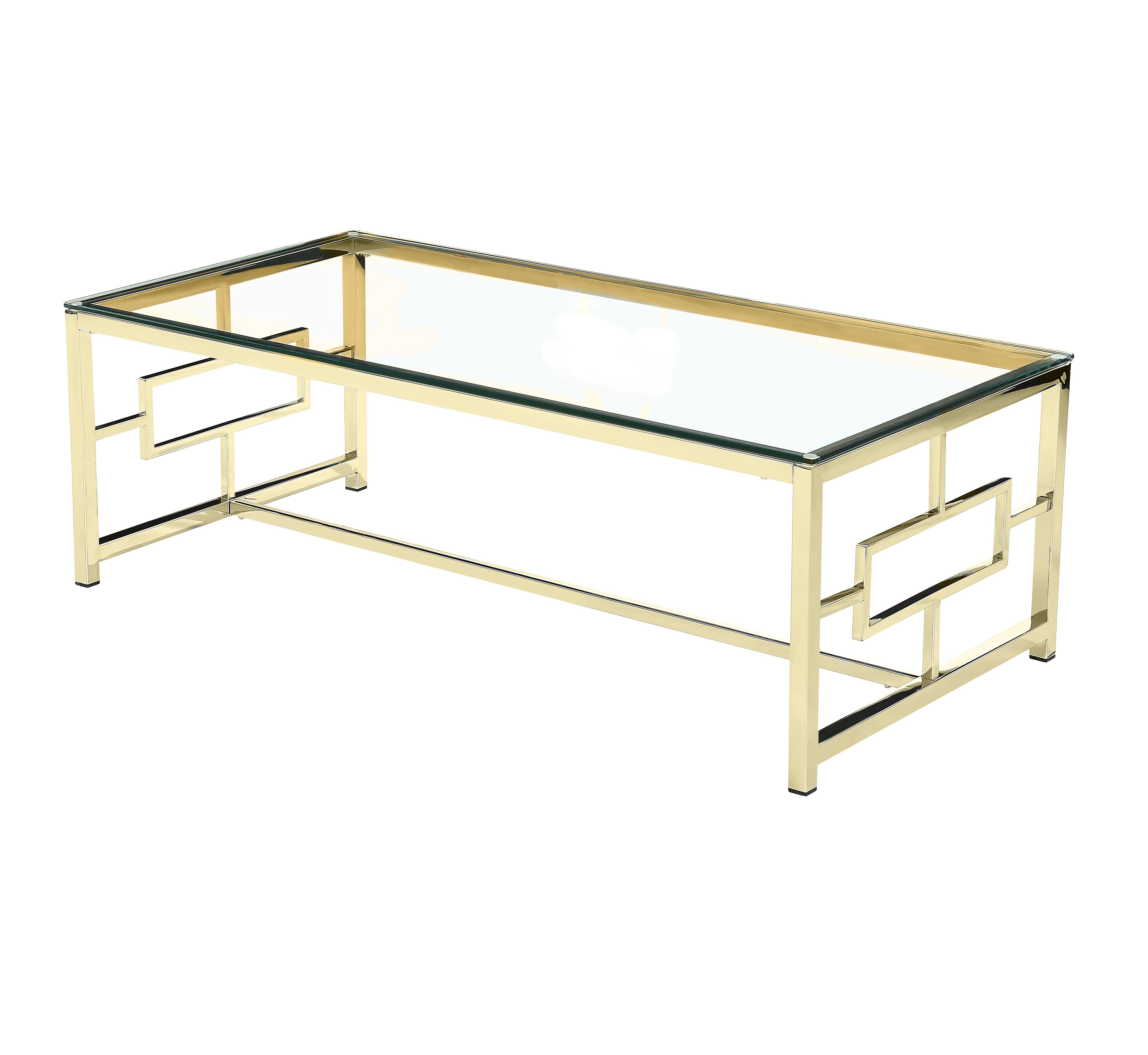 high polishing stainless steel frame living room table golden chrome marble top coffee table