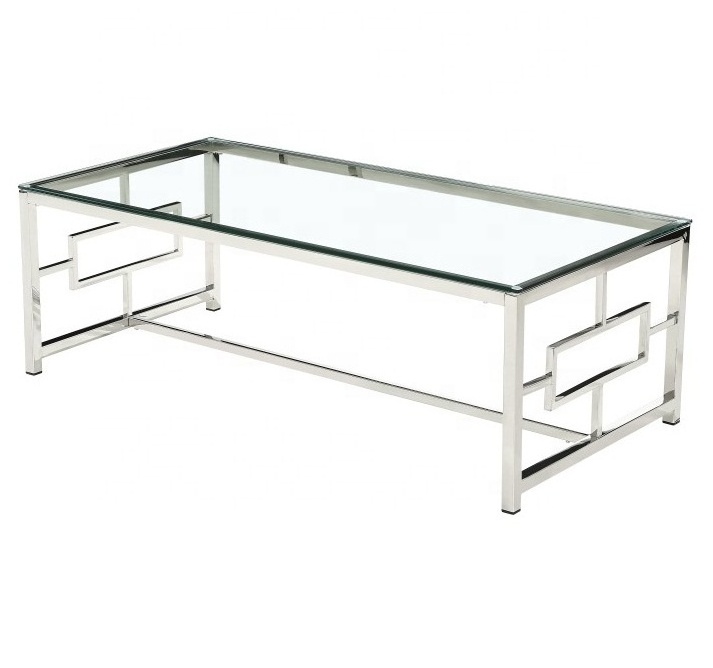 high polishing stainless steel frame living room table golden chrome marble top coffee table