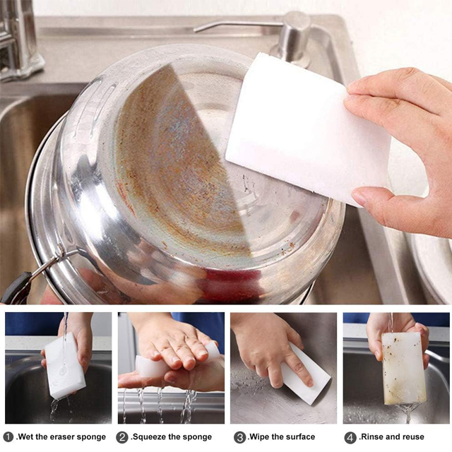 Manufacturers wholesale kitchen household washing pot dishes decontamination sponge magic wipe