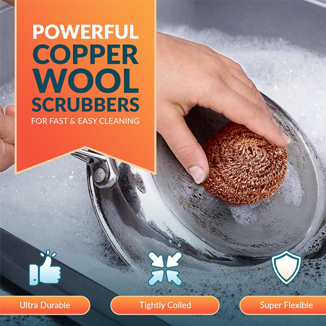 Stainless Steel Scrubber Dish Scrubbers for Cleaning Kitchen and Household Steel Scrubbers for Cleaning Dishes