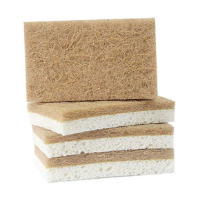 Natural Coconut Cleaning Sponge Eco-friendly Scouring Pad For Household Cleaning Sponge Biodegradable Cellulose