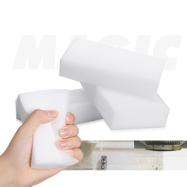 Magic Sponge Eraser Melamine Foam Sponge Household Cleaning Foam Pads White Nano Cleaning Sponge for Kitchen and Car Washing