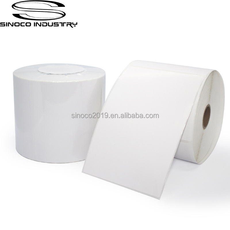 Factory Price thermal paper label roll and price label stickers compatible 4x6 direct thermal shipping label roll