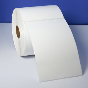 Factory Price thermal paper label roll and price label stickers compatible 4x6 direct thermal shipping label roll