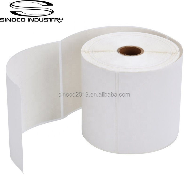 Factory Price thermal paper label roll and price label stickers compatible 4x6 direct thermal shipping label roll