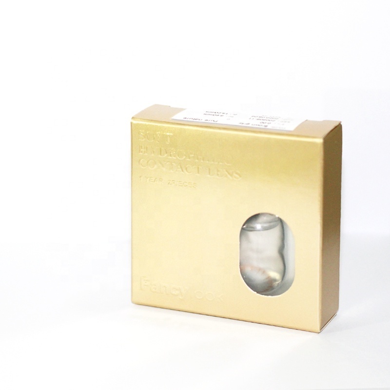 Contact Lenses Paper Box Color Contact Lens box Customized cosmetic contact lenses package