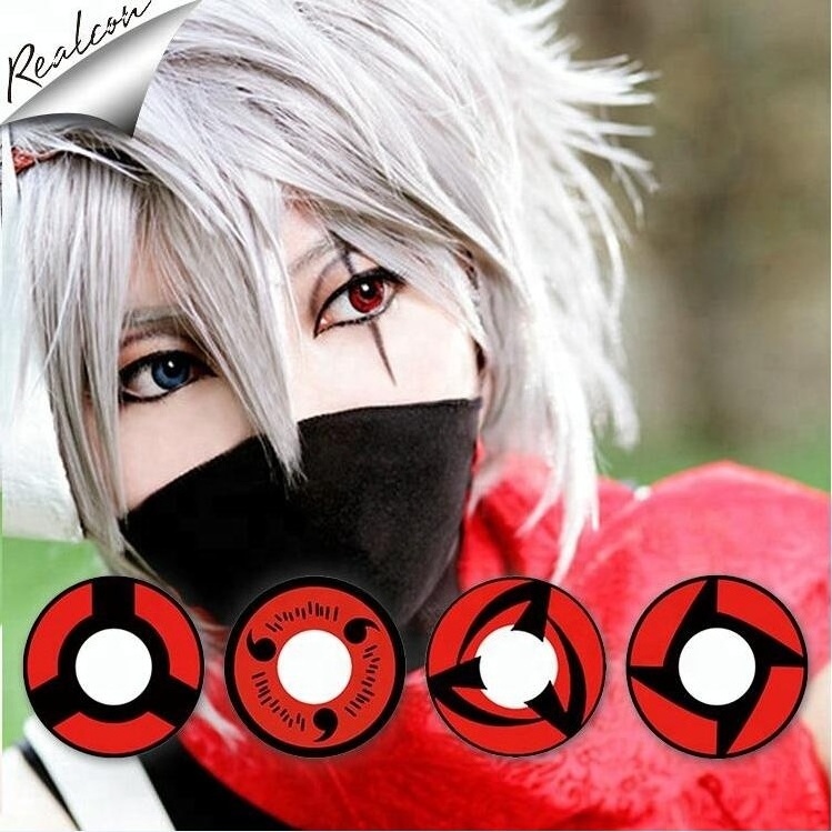 Fancylook Realcon Anime Sharingan Kakashi Cosplay Contact Lenses