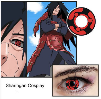 Realcon fancy look  sharingan anime  contact lenses high quality Color Contact lens cosplay eyes lenses