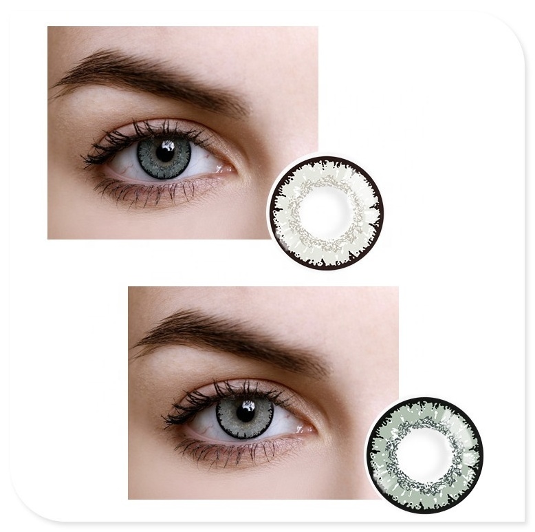 Realcon Gray Contact Lenses Private Label Big Eyes Neo Cosmo Contact Lenses Soft Contact Lenses