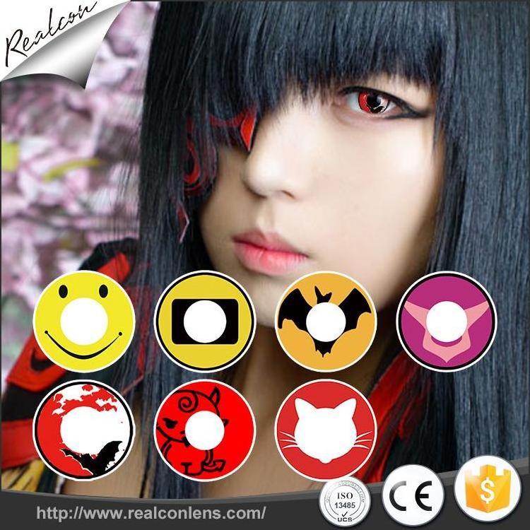 Realcon fancy look  sharingan anime  contact lenses high quality Color Contact lens cosplay eyes lenses