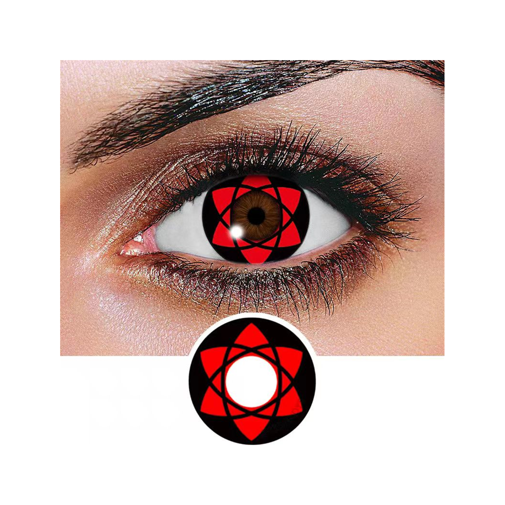 Realcon fancy look  sharingan anime  contact lenses high quality Color Contact lens cosplay eyes lenses