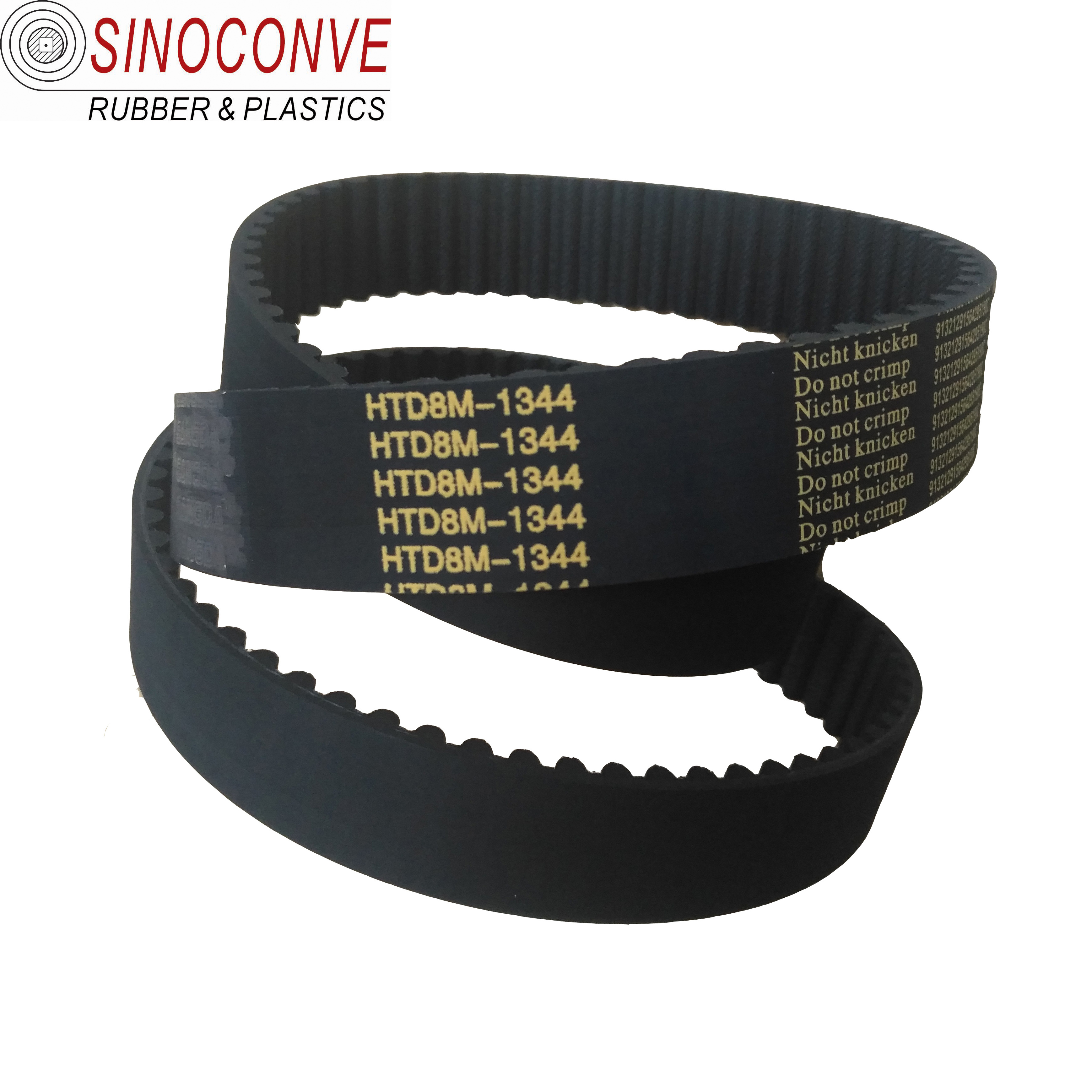 rubber glass fiber cording open endless flat belt