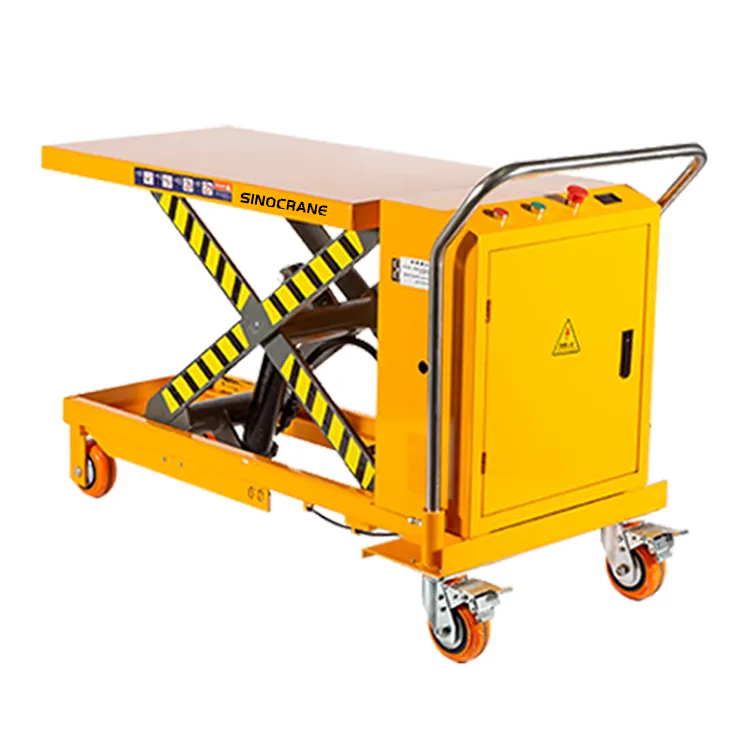 Hot Selling 1Ton 2Ton 4Ton Hydraulic Manual Roller Top Used Scissor Lift Table For Sale