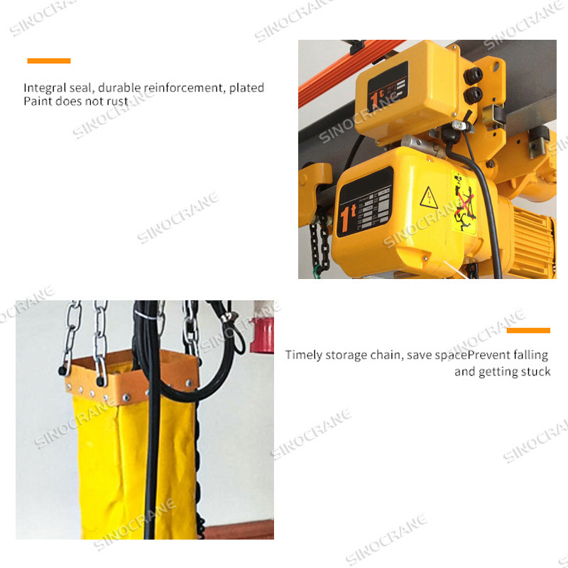 China Supplier Electric Chain Hoist 1 Ton 110v Wireless Remote Control