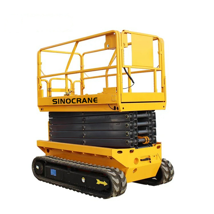 Electric Track Crawler Scissor Lift 8m 300kg 500kg Manned Lifting Platform