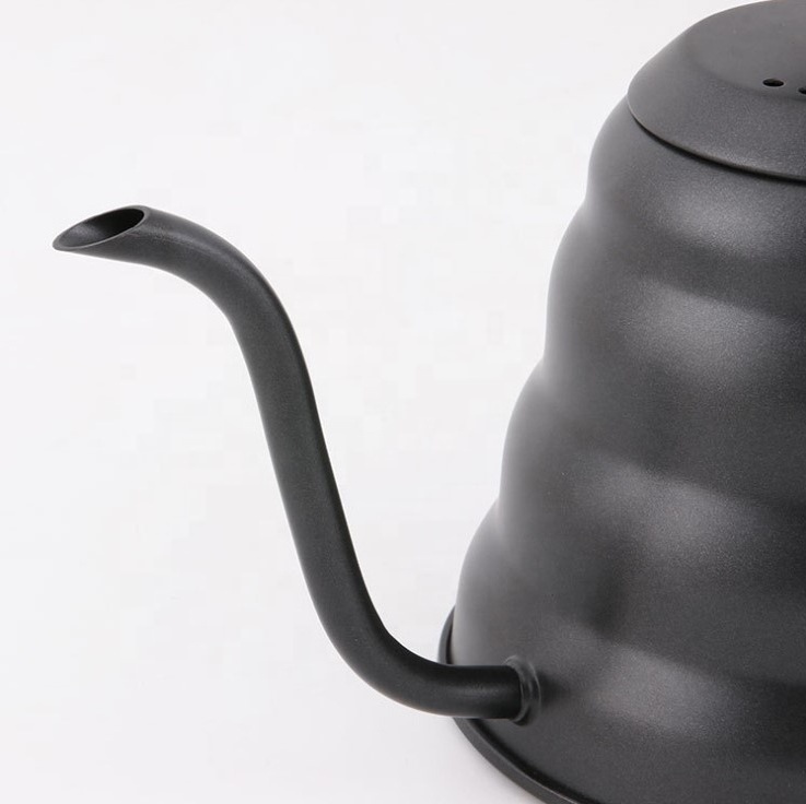 1200ml Stainless Steel Coffee Drip Kettle Gooseneck Spout Teapot With Thermometer