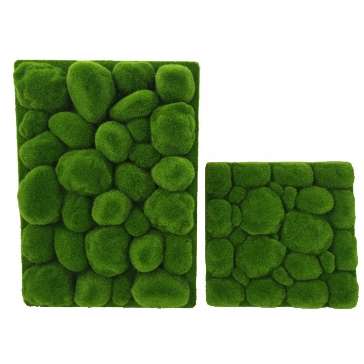 Artificial Stone Moss Wall For Decoration High Quality Foam Artificial Stone Moss Grass