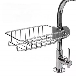 Kitchen rack Metal Stainless Steel Kitchen Sink Organizer Sink Caddy Faucet Sponge Towel Drying Rack Holder