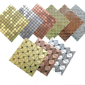 Hot Sale Peel and Stick Aluminium Mosaic Tile For Decoration