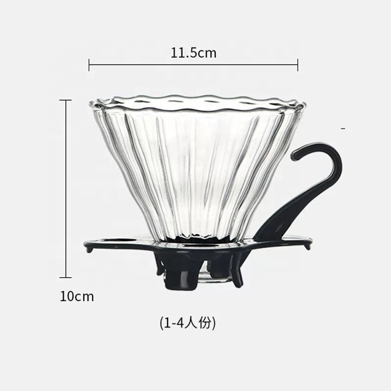 Glass Coffee Pot Cloud Coffee Server Pour Over Set Coffee Filter Kettle Portable Heat Resistant Teapot