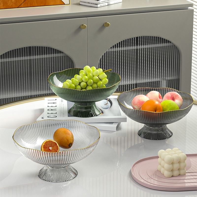 Wholesale Nordic Fruit Plate Snack Bowl Nut Dish Creative High Foot Serving Tray Desktop Storage Tray