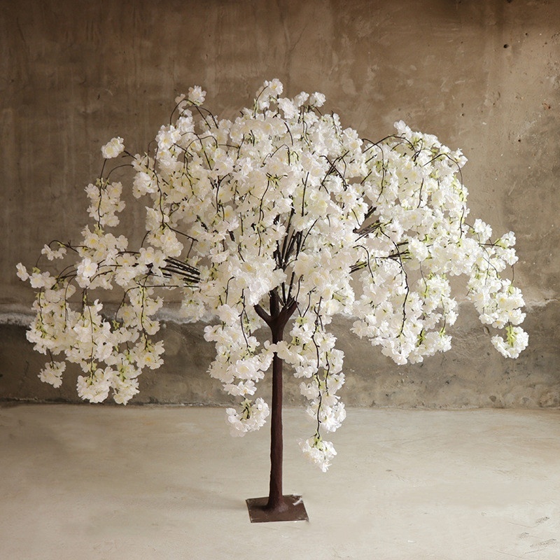 Popular artificial cherry blossom tree centerpieces indoor for wedding decoration