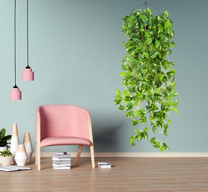 Artificial Wall Hanging Green Leaves Artificial Ivy Vines Decoration Arranging Vertical Green Wall