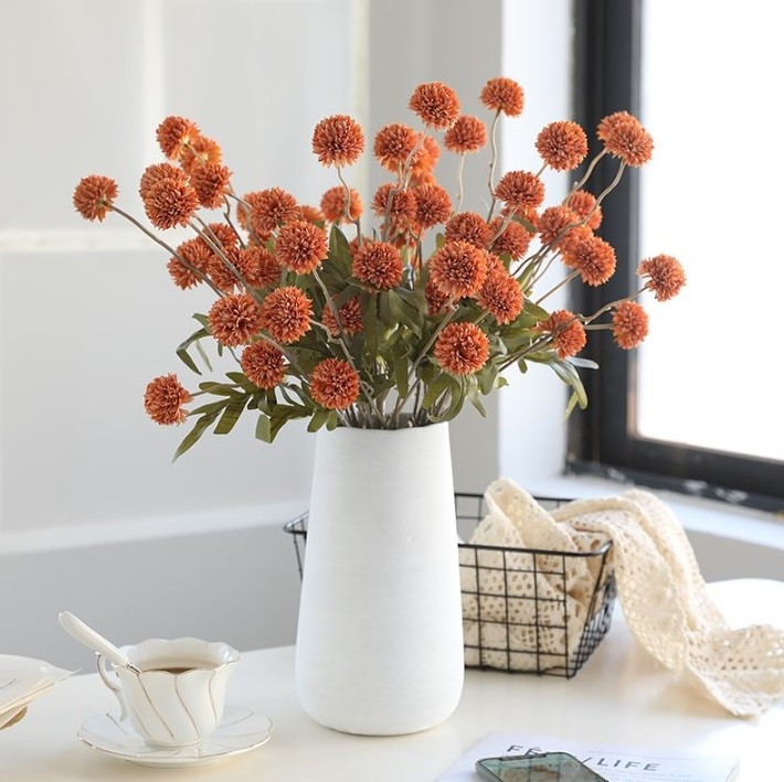 New Style Artificial Dandelion Flower Chrysanthemum Wedding Party Decoration