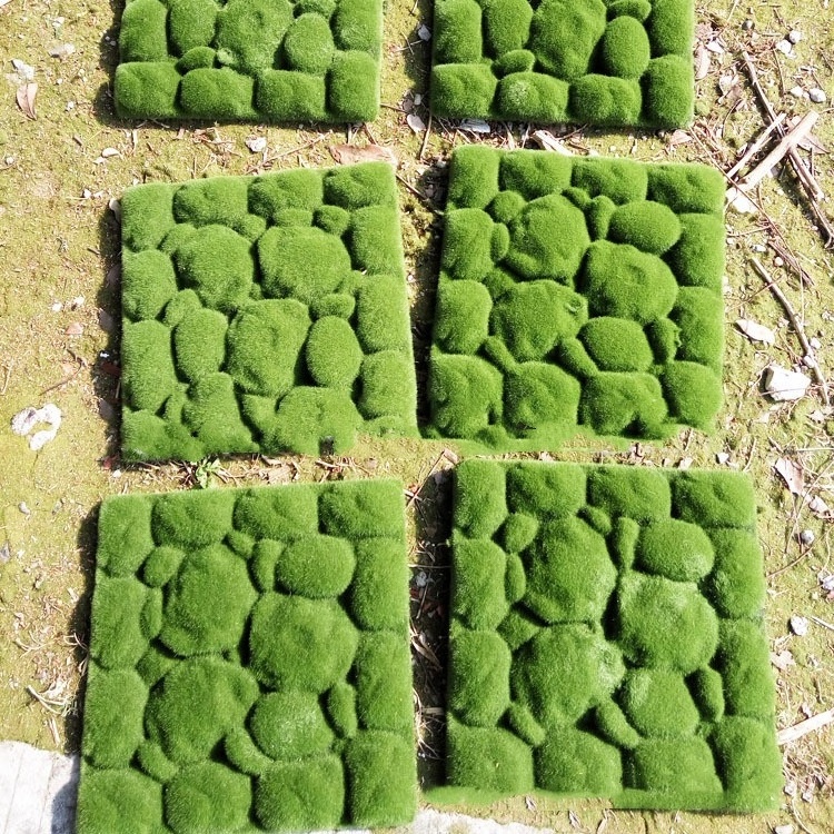 Simulation moss flocking moss stone plant wall accessories moss turf plant wall panel