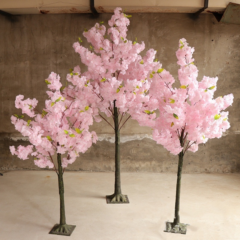 Popular artificial cherry blossom tree centerpieces indoor for wedding decoration