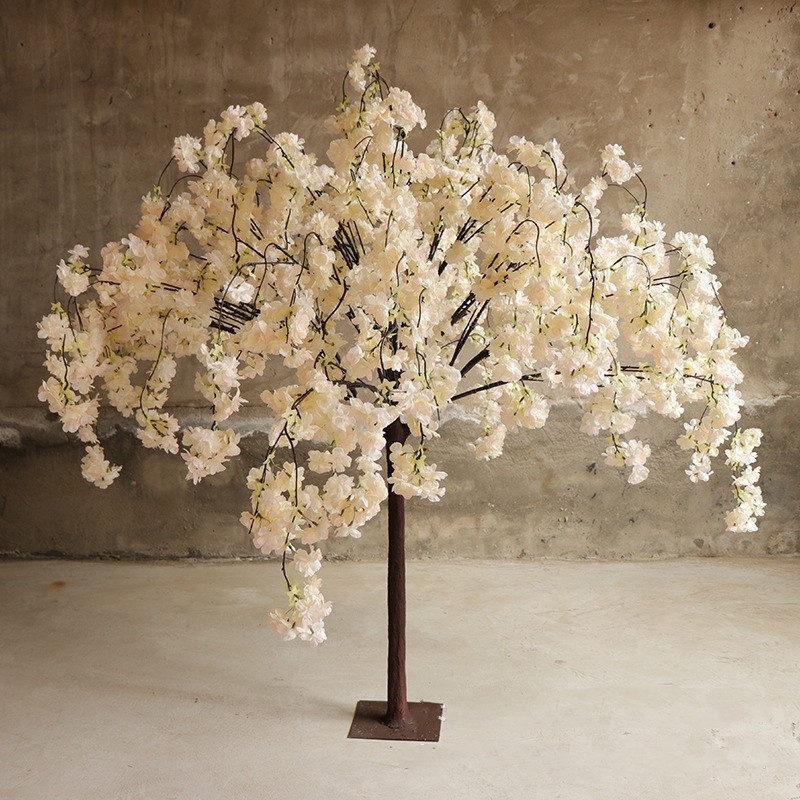 Popular artificial cherry blossom tree centerpieces indoor for wedding decoration